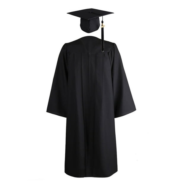 Graduation Cap and Gown 2020 Tassel College or High School Black Matte Unisex